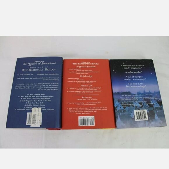 COMPLETE SERIES The Bartimaeus Trilogy JONATHAN STROUD Amulet Golems Eye HB LOT. - Picture 2 of 6